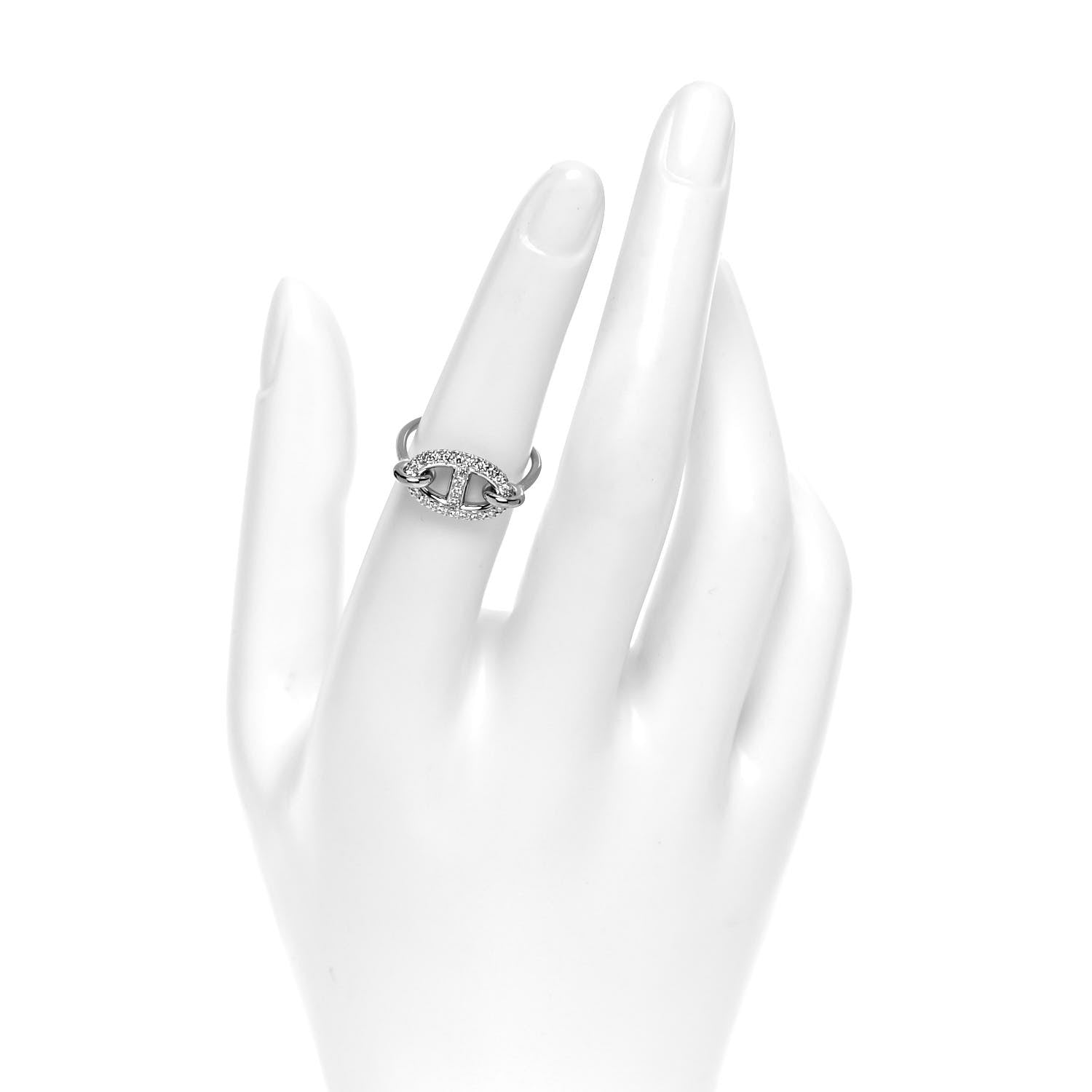 18K Farandole Diamond Hermes Ring