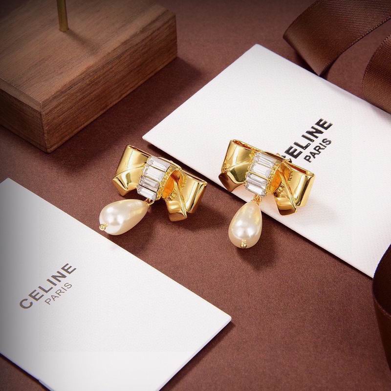 Celine Earrings Gold 819