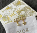 Dior Pearl Gold Star Earrings 824