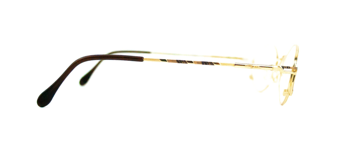 Cazal Model 415 Gold Metal Retro Glasses