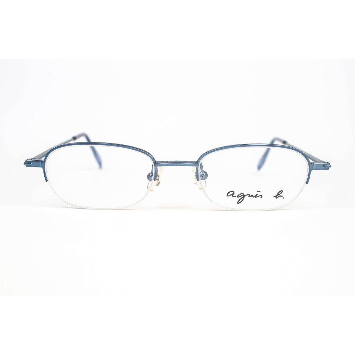 Agnes B Model MT30 Blue Oval Glasses