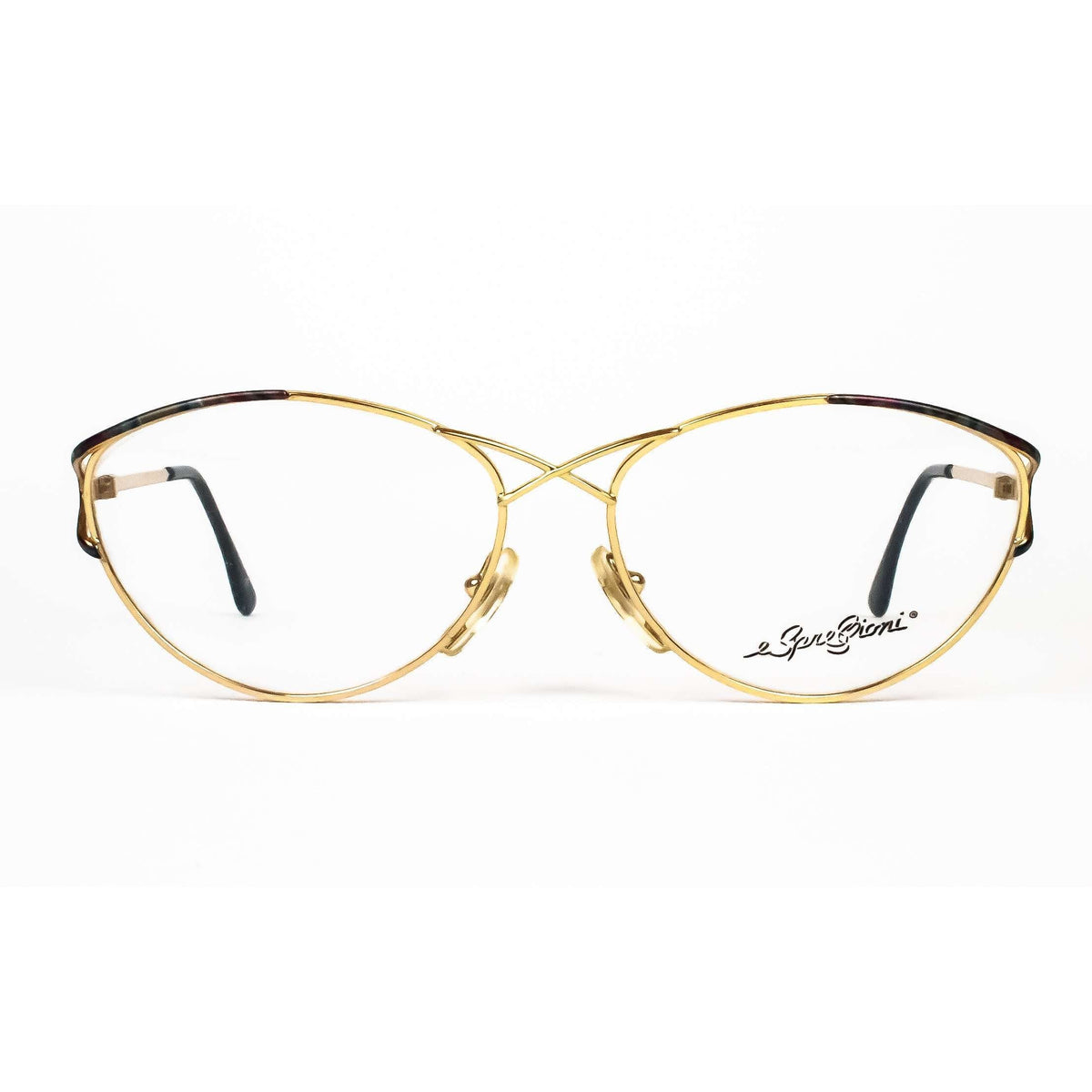 Espressioni Vintage Gold Oval Glasses