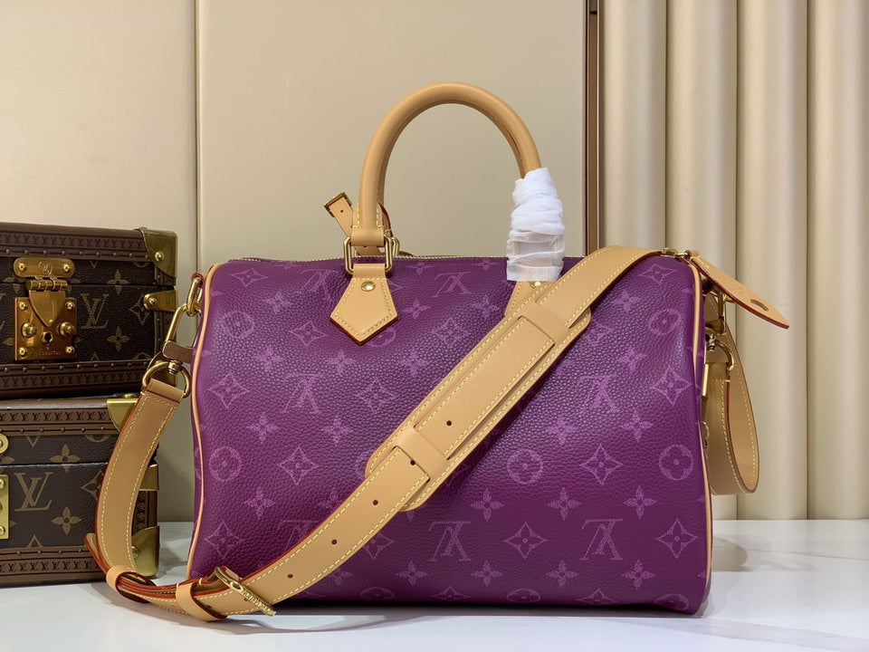 Louis Vuitton Speedy Bandoulière 30 – Purple Monogram Canvas