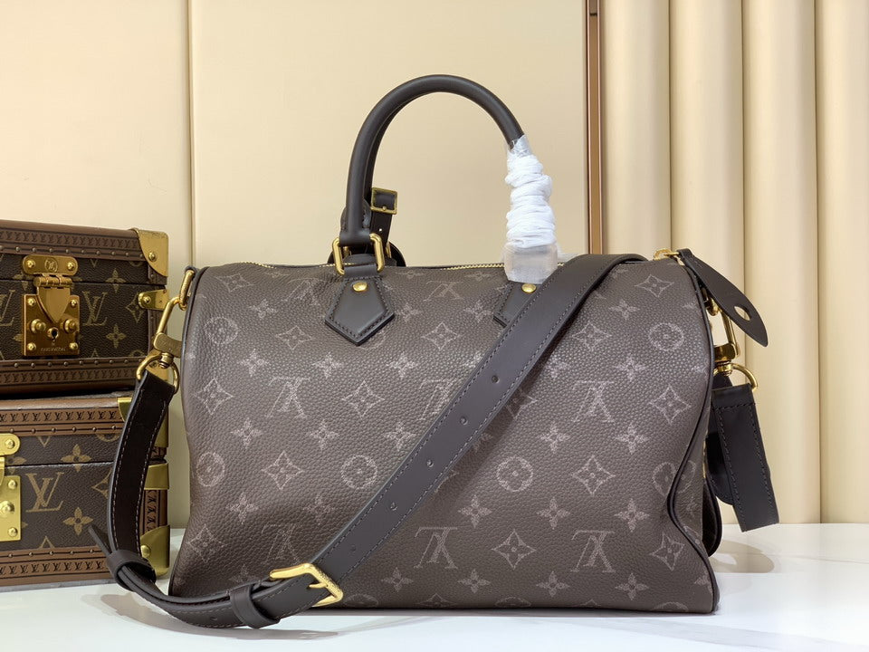 Monogram Canvas Speedy Bag with Shoulder Strap